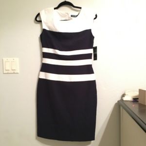 Ralph Lauren Navy and White striped dress